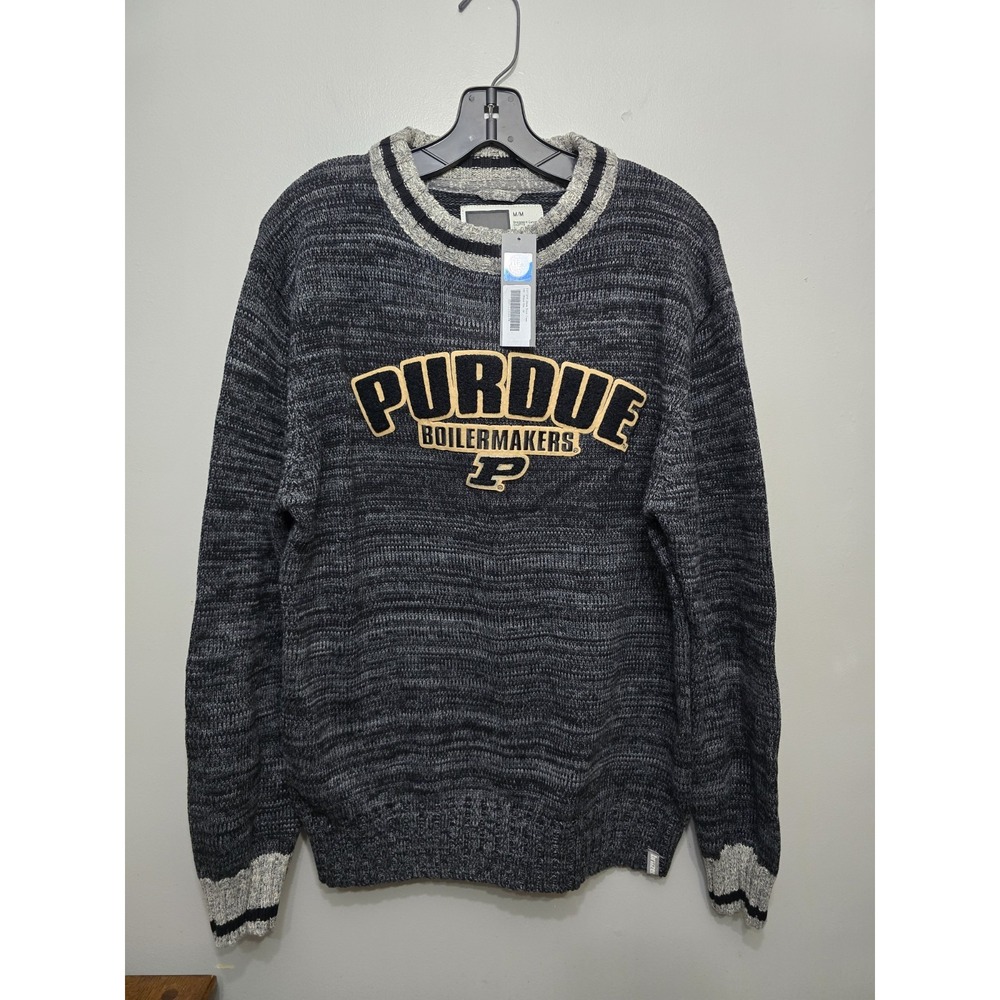 Purdue Boilermaker NCAA Nantucket Thick Sweater Medium Basketball Bruzer NEW
